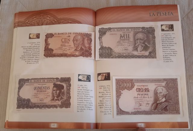 Álbum Completo Historia de la Peseta Facsímil