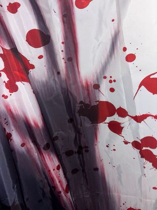 Cortina de Baño Halloween Sangre