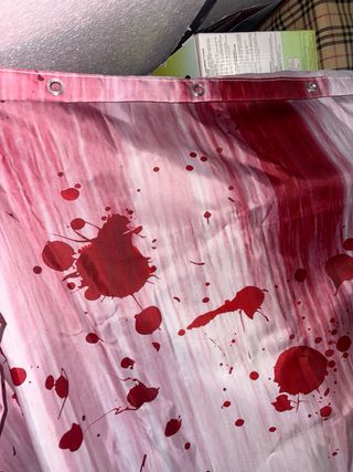Cortina de Baño Halloween Sangre