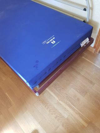 Cama eléctrica motorizada con colchón antiescaras.