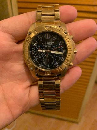 Reloj Viceroy Cronógrafo Dorado WR 100M