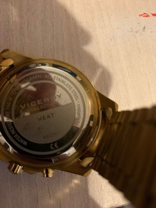 Reloj Viceroy Cronógrafo Dorado WR 100M
