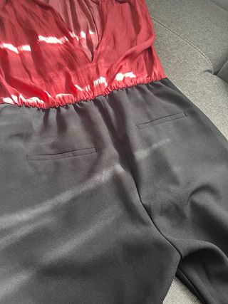 Mono Zara Negro y Rojo