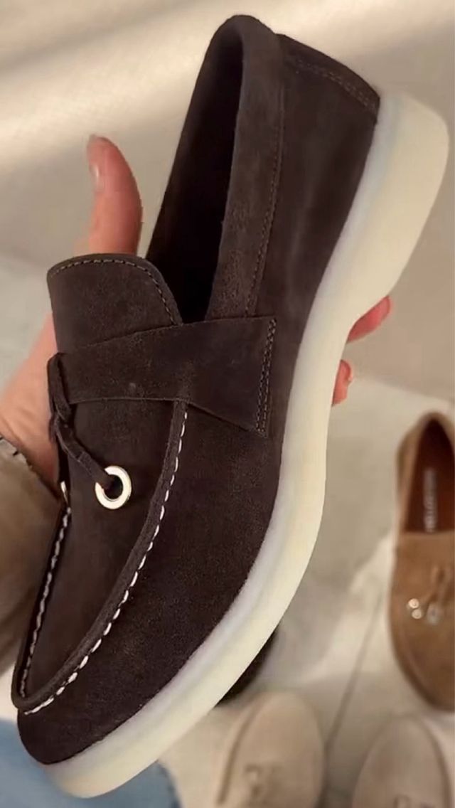 Mocasines Marrones y Beige Talla 39