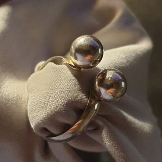 Anillo Plata con doble Bola. - Ref 1909252235
