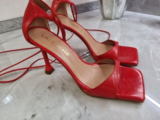 Sandalias de piel rojas Latouche