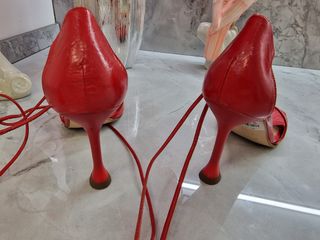 Sandalias de piel rojas Latouche