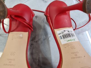 Sandalias de piel rojas Latouche