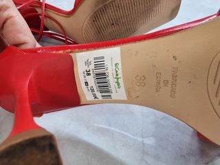 Sandalias de piel rojas Latouche