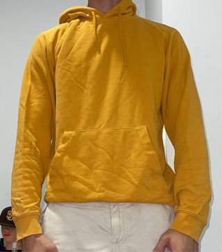 Sudadera con capucha H&M amarilla