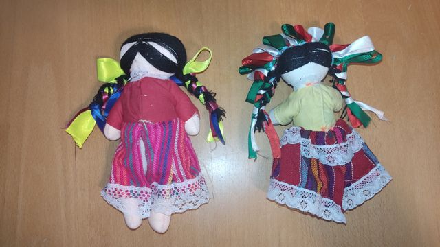 Lote 3 Muñecas Lele de Trapo y Tela