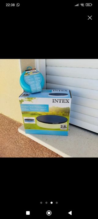 Piscina Hinchable Azul y Blanca