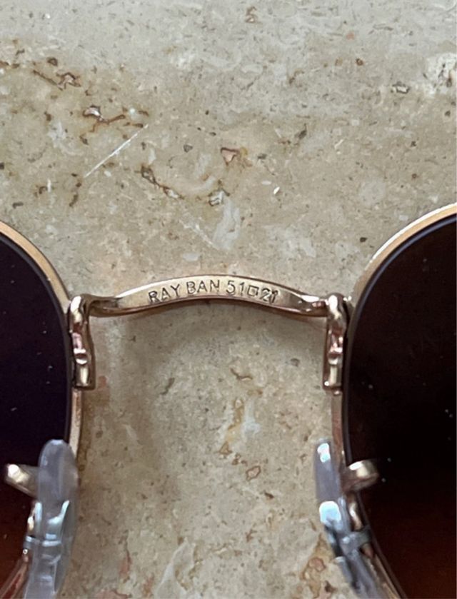 Occhiali da sole Ray-Ban esagonali color rame