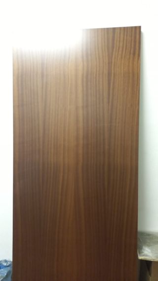 Puerta blindada madera
