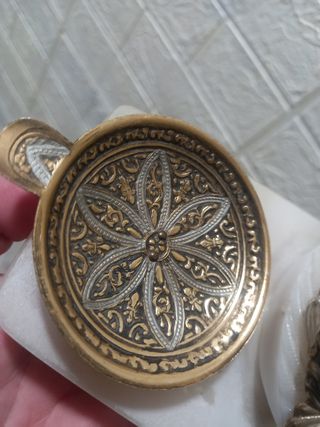 Cenicero laton  antiguo cisne