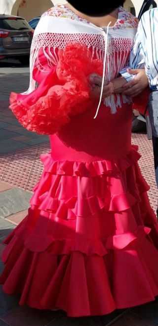 Vestido de flamenca rojo