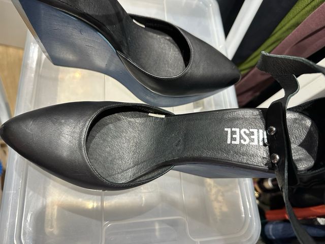 Zapatos de tacón Diesel piel negros talla 39