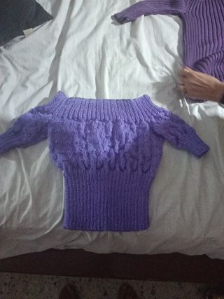 Jersey Morado Hombros Descubiertos