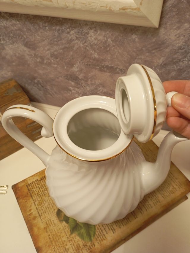 Cafetera Porcelana Vista Alegre Blanca