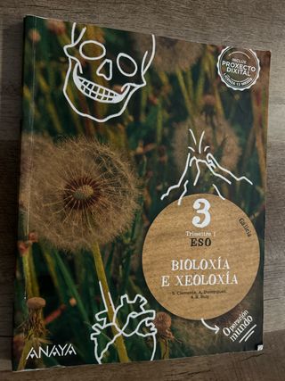3 Libros Bioloxía e Xeoloxía 3 ESO.
