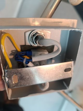 Lámpara de techo 4 focos metal y cristal