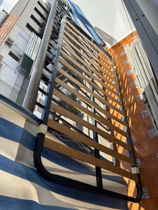 Somier Cama Metal y Madera + patas 180x90cm