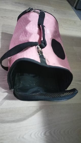 Transportín rosa para mascotas