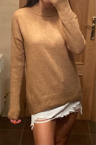 Jersey H&M lana mohair marrón Talla XS