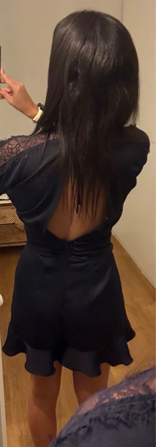 Vestido / mono azul corto fiesta