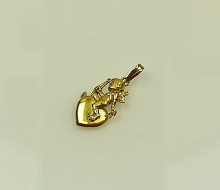Colgante Cupido Oro 18k