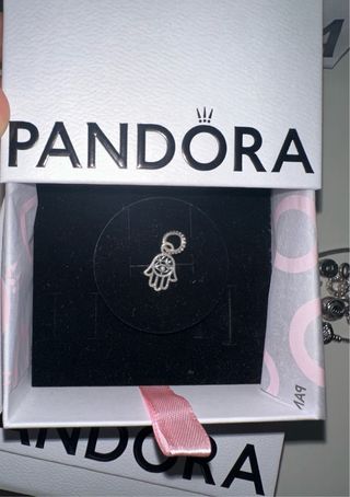 Charm Colgante Mano de Fátima Pandora Plata