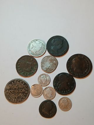 12 Monedas Españolas.