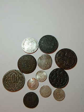 12 Monedas Españolas.