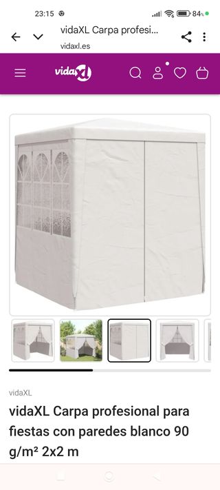 Tenda gazebo, gazebo, 200x200 cm, pareti, finestre