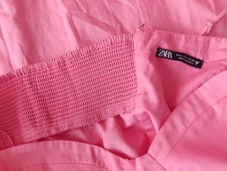 Vestido Midi Zara Rosa