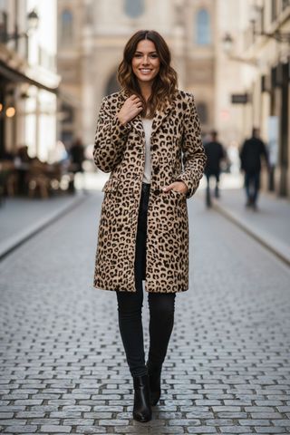 Cappotto leopardato