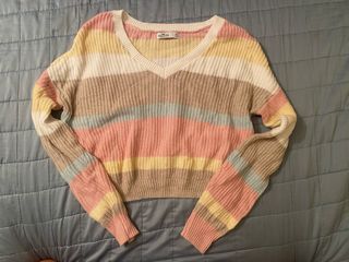 Jersey Hollister rayas multicolor talla XS