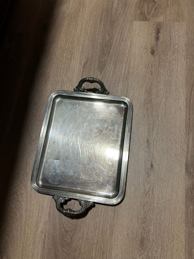 Juego de café color plata y cristal