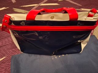 Bolso Armani Jeans Azul, Rojo y Blanco