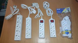 Lote 5 regletas de enchufes