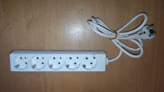 Lote 5 regletas de enchufes