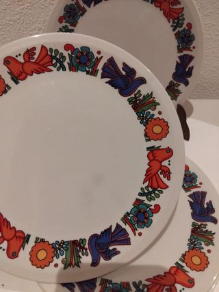 🇩🇪 Villeroy & Boch Platos Postre Pájaros