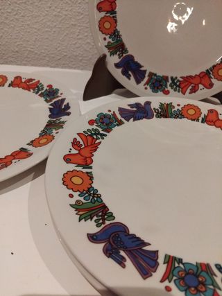 🇩🇪 Villeroy & Boch Platos Postre Pájaros