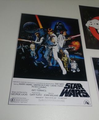Carteles de Cine Star Wars y Ghostbusters