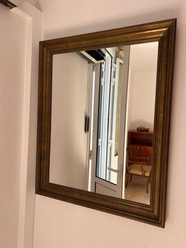 Espejo Vintage Madera y Cristal