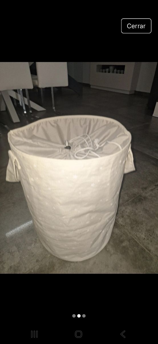 Cesto guarda juguetes estrellas