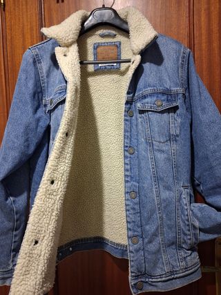 Cazadora vaquera con borreguito.