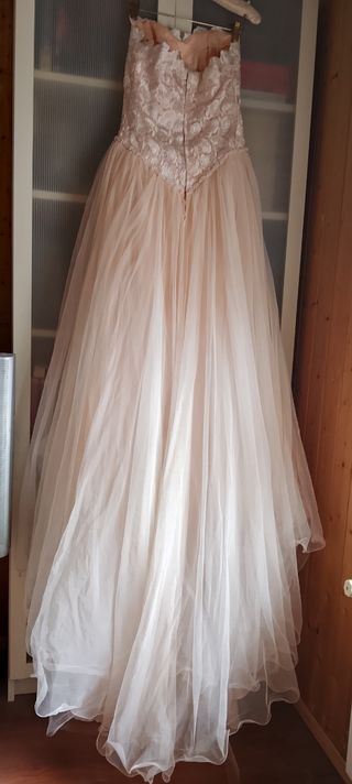 Vestido de Novia Rosa palo