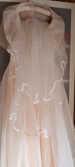 Vestido de Novia Rosa palo