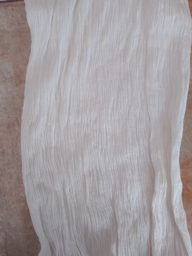 Pantalón de lino blanco